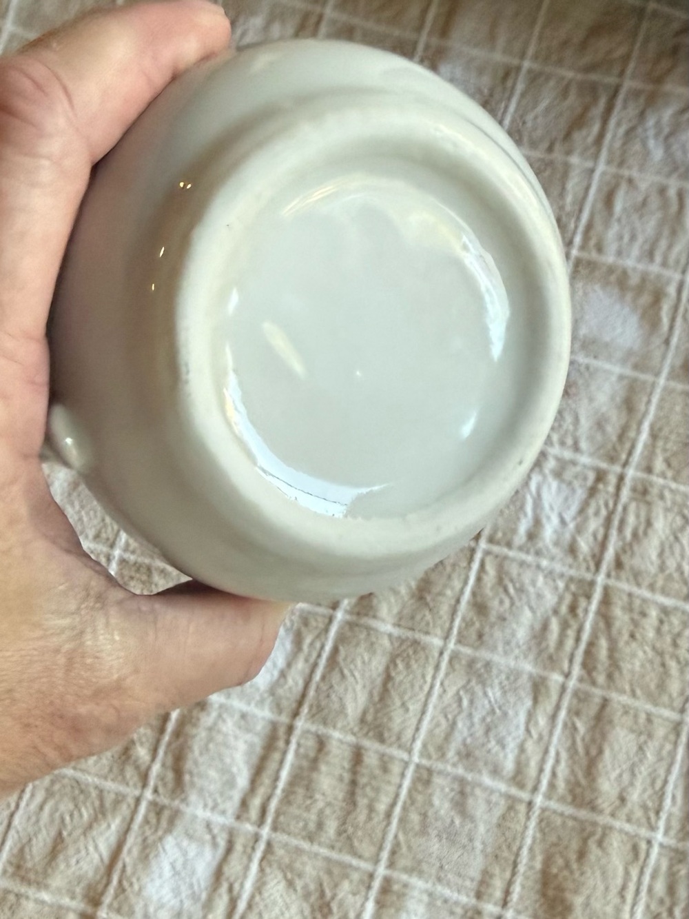 Vintage Ironstone Small Pitcher, White - Picture 8 of 8